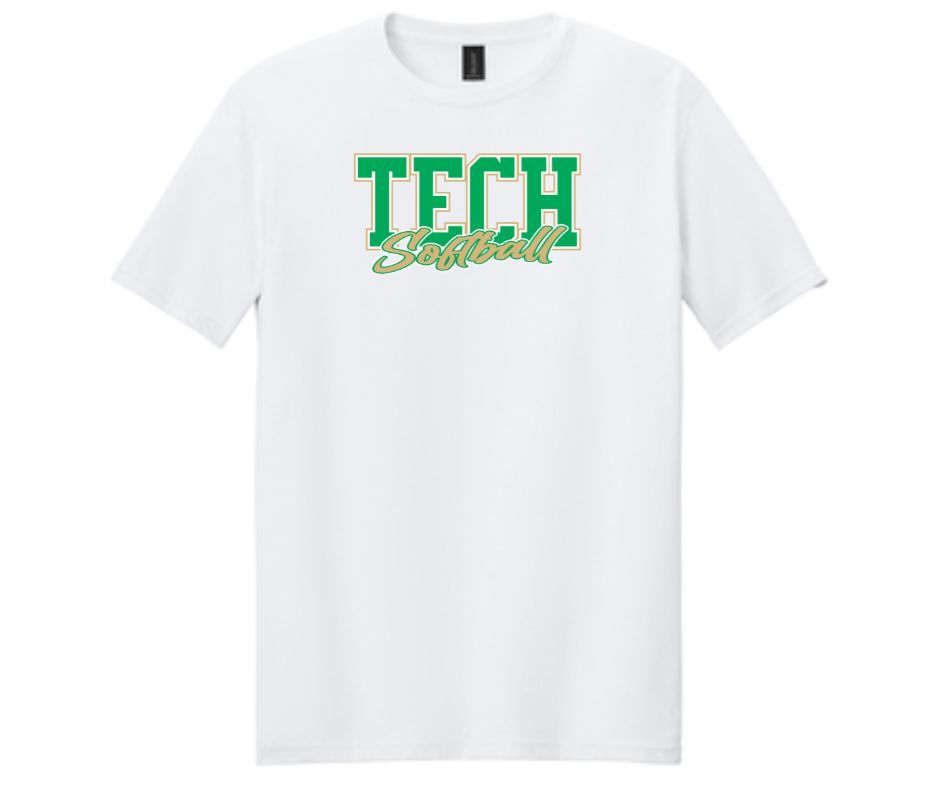 TECH Softball White | Short Sleeve (Cotton or Drifit)
