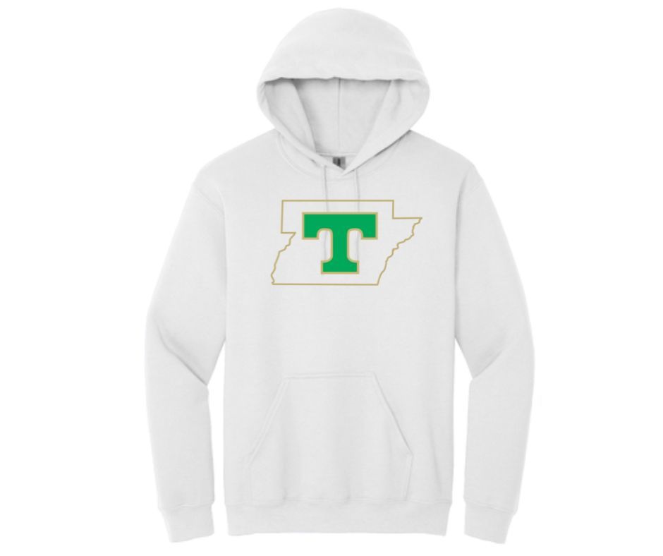 Greene County Outline White | Hoodie (Cotton Only)