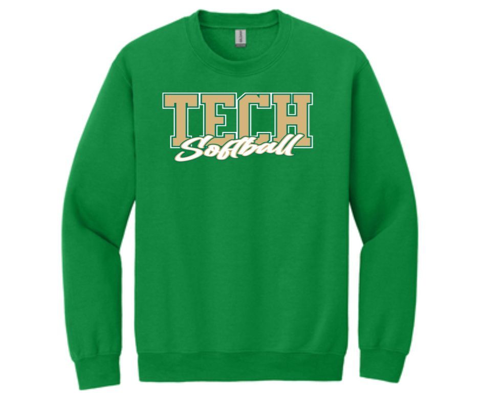 TECH Softball Green | Sweatshirt