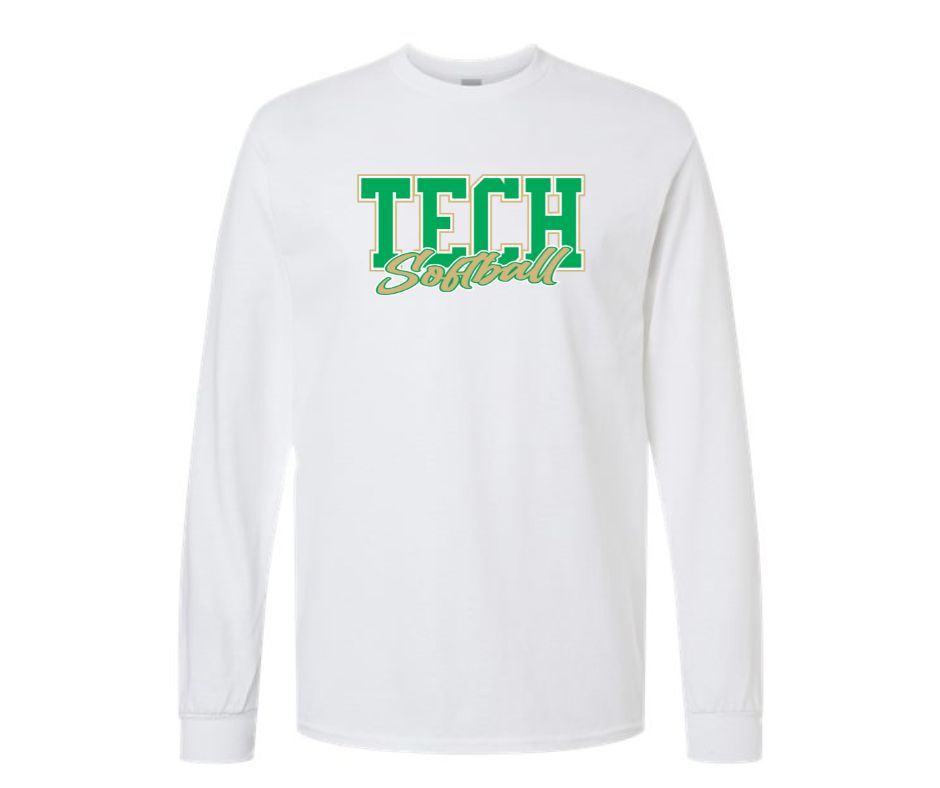 TECH Softball White | Long Sleeve (Cotton or Drifit)