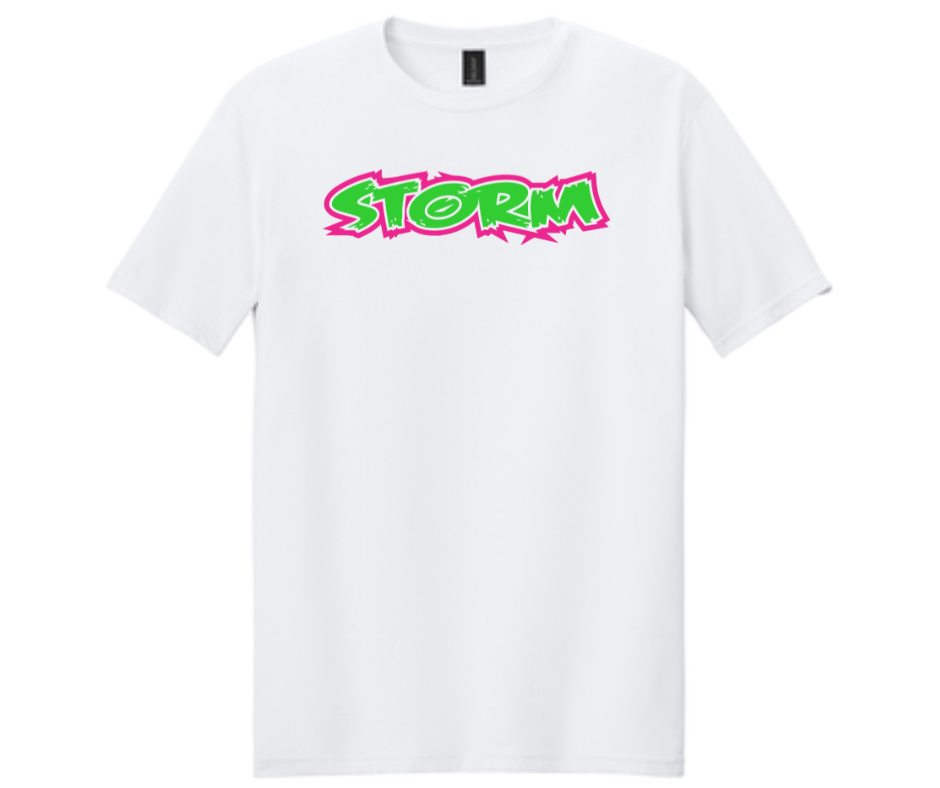 Storm Softball White T-Shirt (Cotton or Drifit)