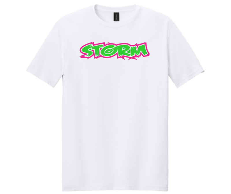 Storm Softball White T-Shirt (Cotton or Drifit)
