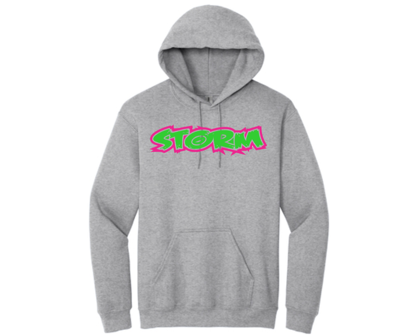Storm Softball Grey Hoodie (Cotton or Drifit)