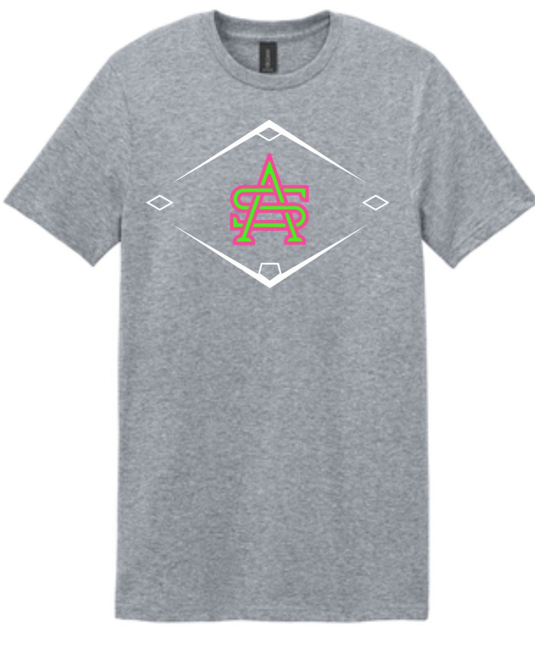 AS Diamond Logo Grey T-Shirt (Cotton or Drifit)