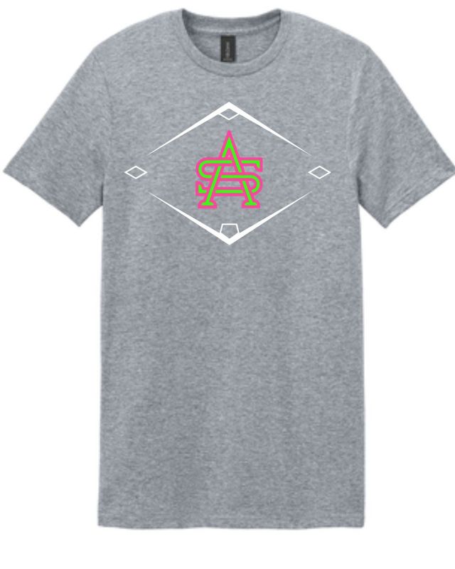 AS Diamond Logo Grey T-Shirt (Cotton or Drifit)