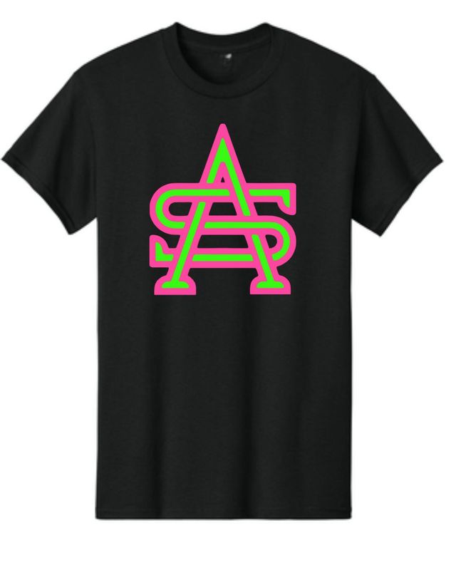 AS Logo Black T-Shirt (Cotton or Drifit)