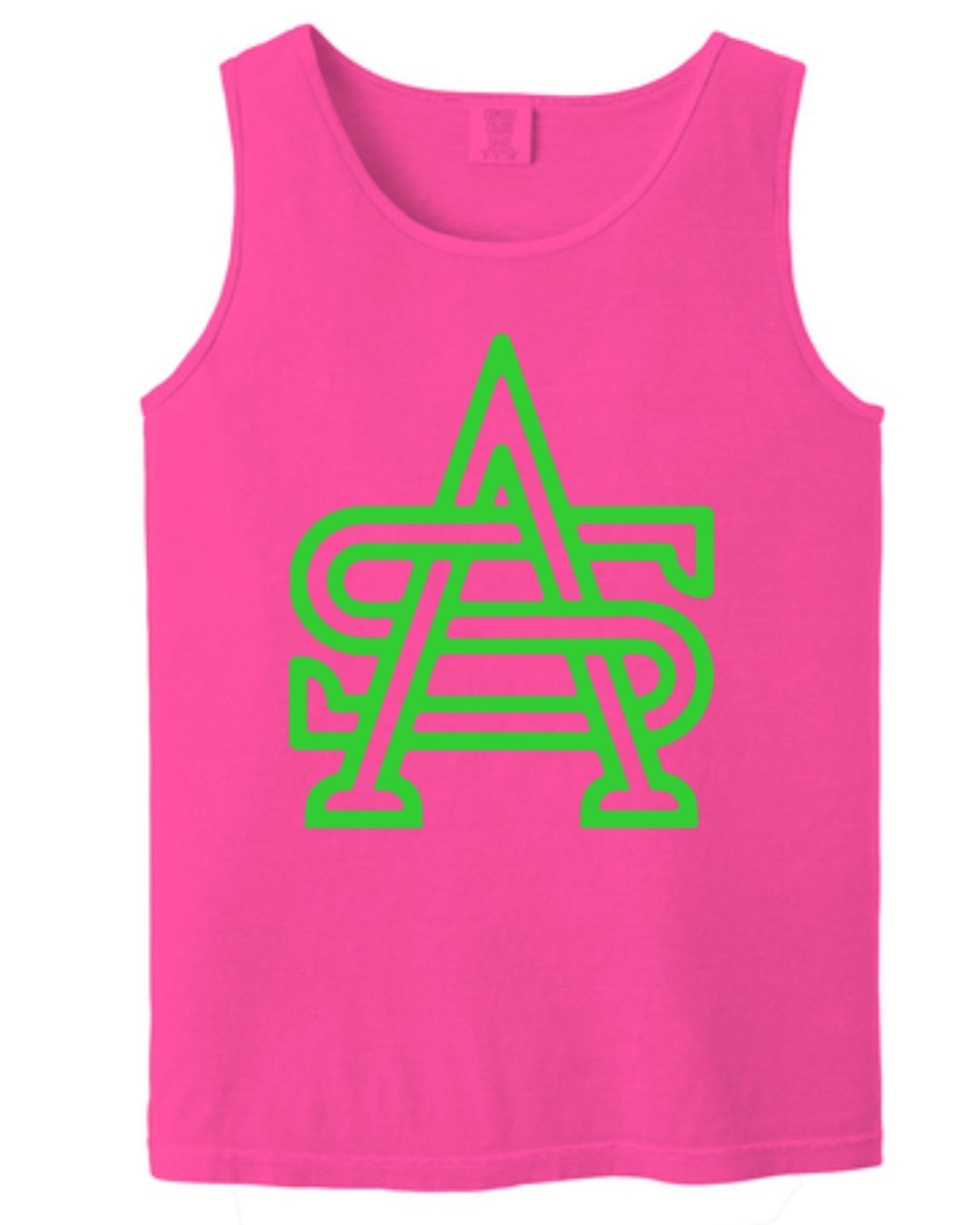 AS Logo Pink Comfort Color Tank