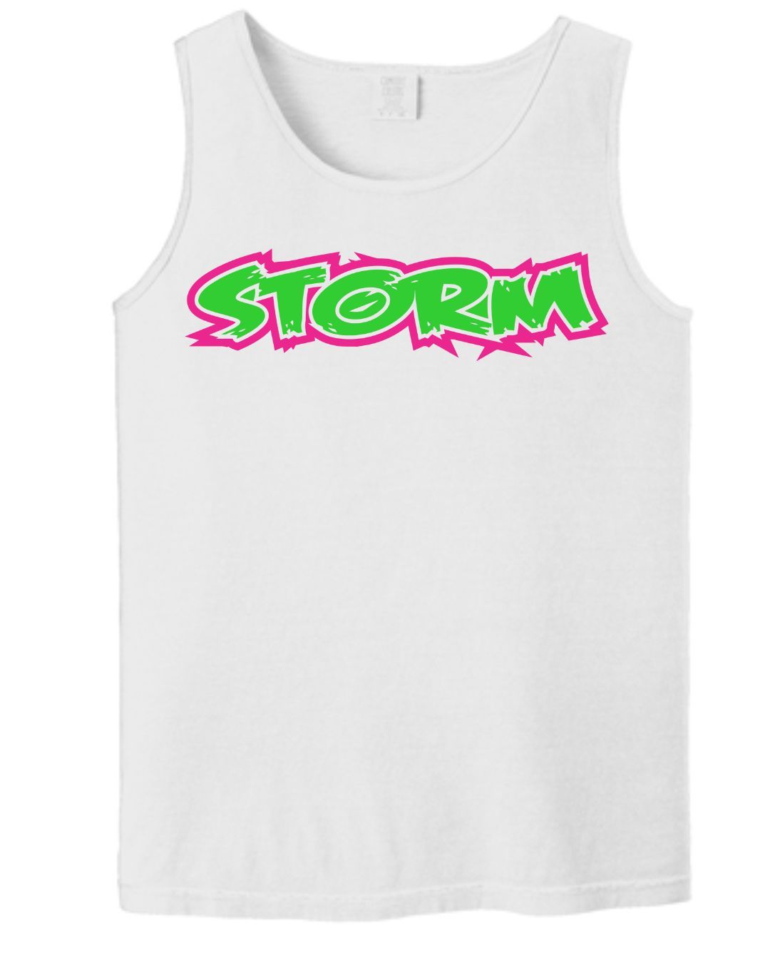 Storm Softball White Comfort Color Tank