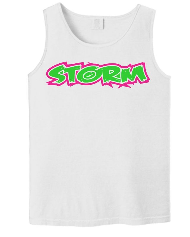 Storm Softball White Comfort Color Tank