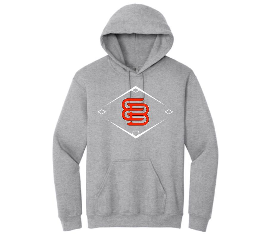Grey The Diamond EB Logo Hoodie(Cotton or Drifit)