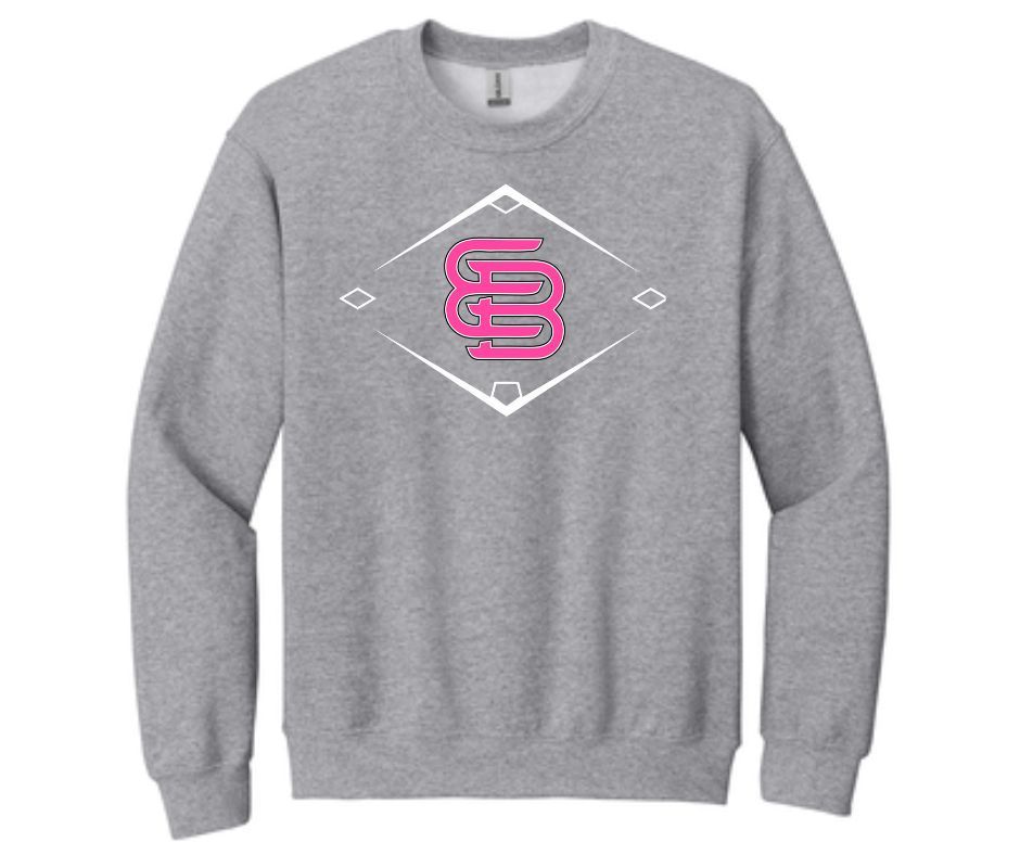 Grey The Diamond EB Sweatshirt PinkWBlack