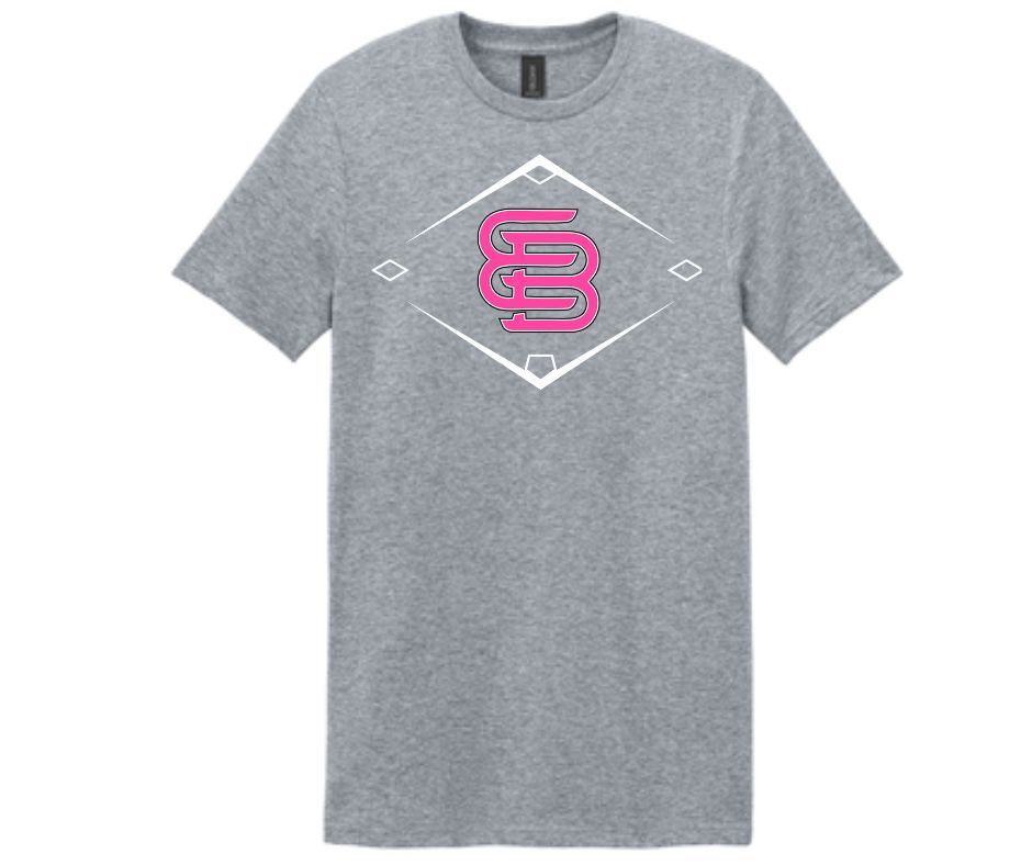 Grey The Diamond EB Shirt PinkwBlack (Cotton or Drifit)