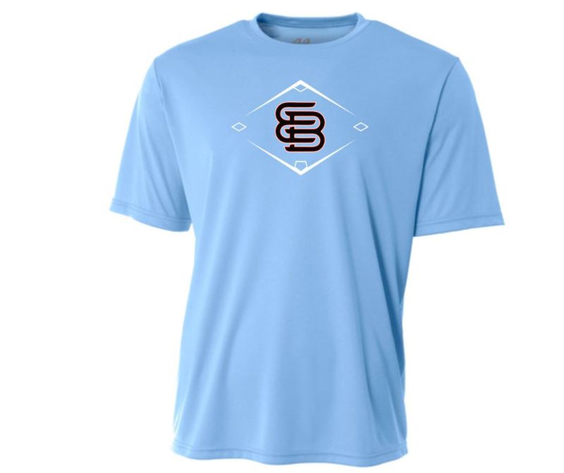 Blue w Black The Diamond EB Shirt (Cotton or Drifit)