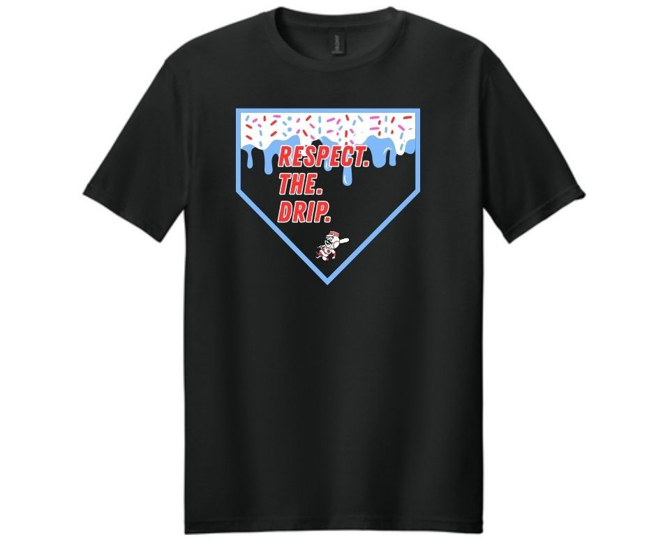 Respect The Drip Black T-Shirt (Cotton or Drifit)