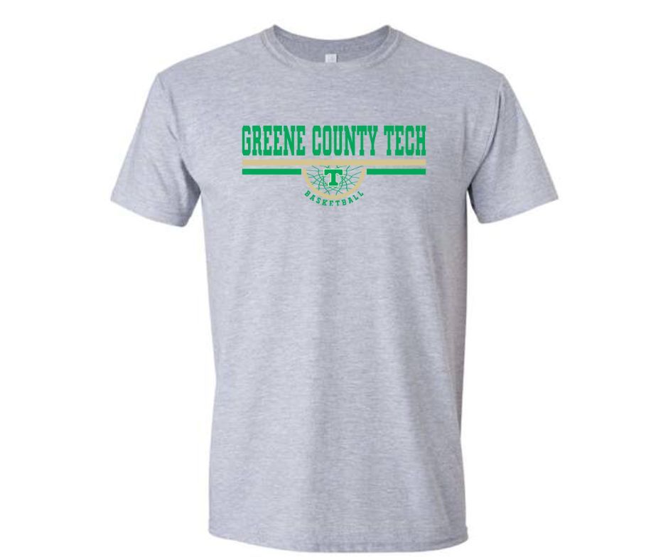 Greene County Tech Basketball (Grey Shirt) - Choose Your Style Option