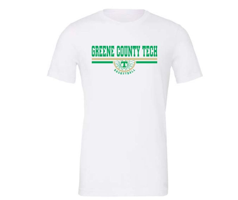 Greene County Tech Basketball (White Shirt) - Choose Your Style Option