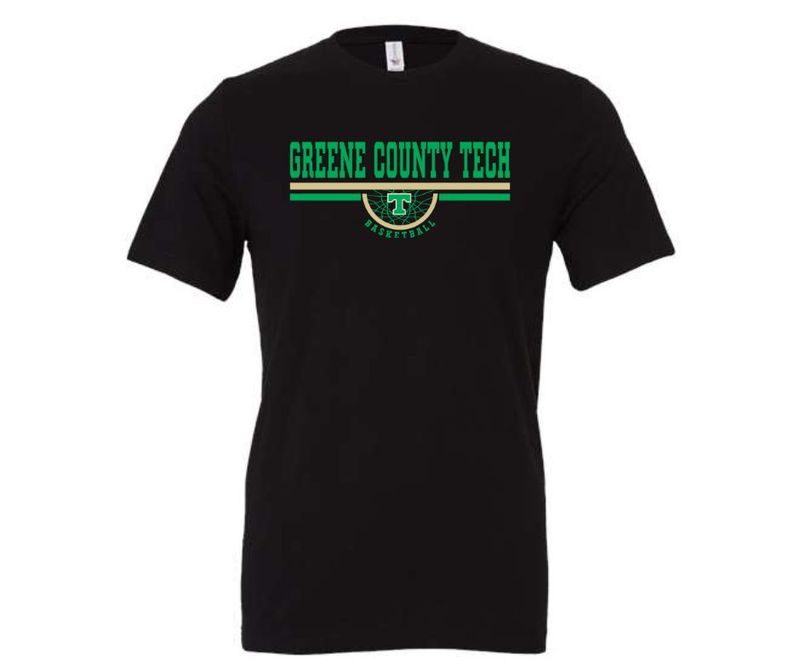 Greene County Tech Basketball (Black Shirt) - Choose Your Style Option