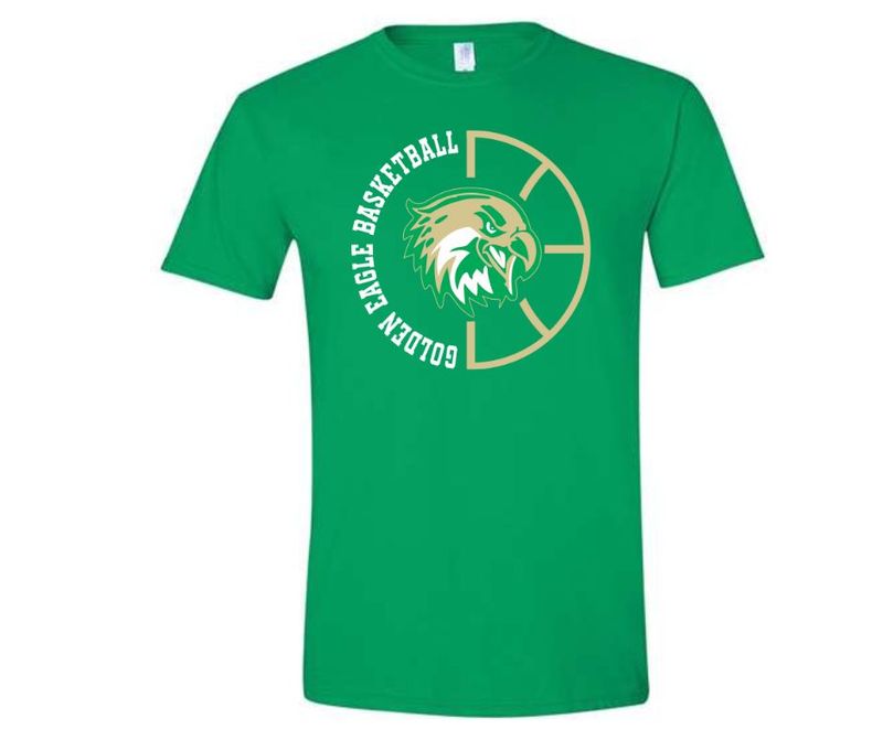 Golden Eagle Basketball (Green Shirt) - Choose Your Style Option