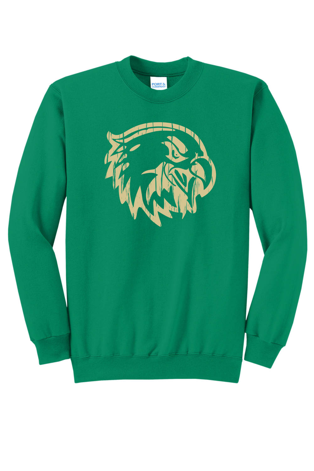 Distressed Eagle Head (Green Shirt) - Choose Your Style Option
