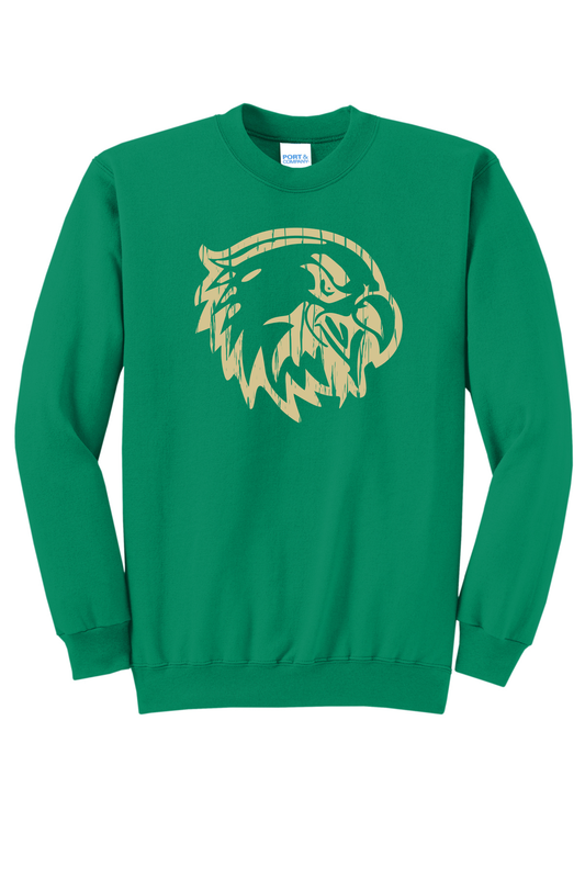 Distressed Eagle Head (Green Shirt) - Choose Your Style Option