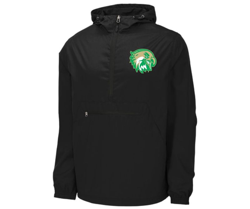 Black Tech Eagle- Unlined Rain Jacket