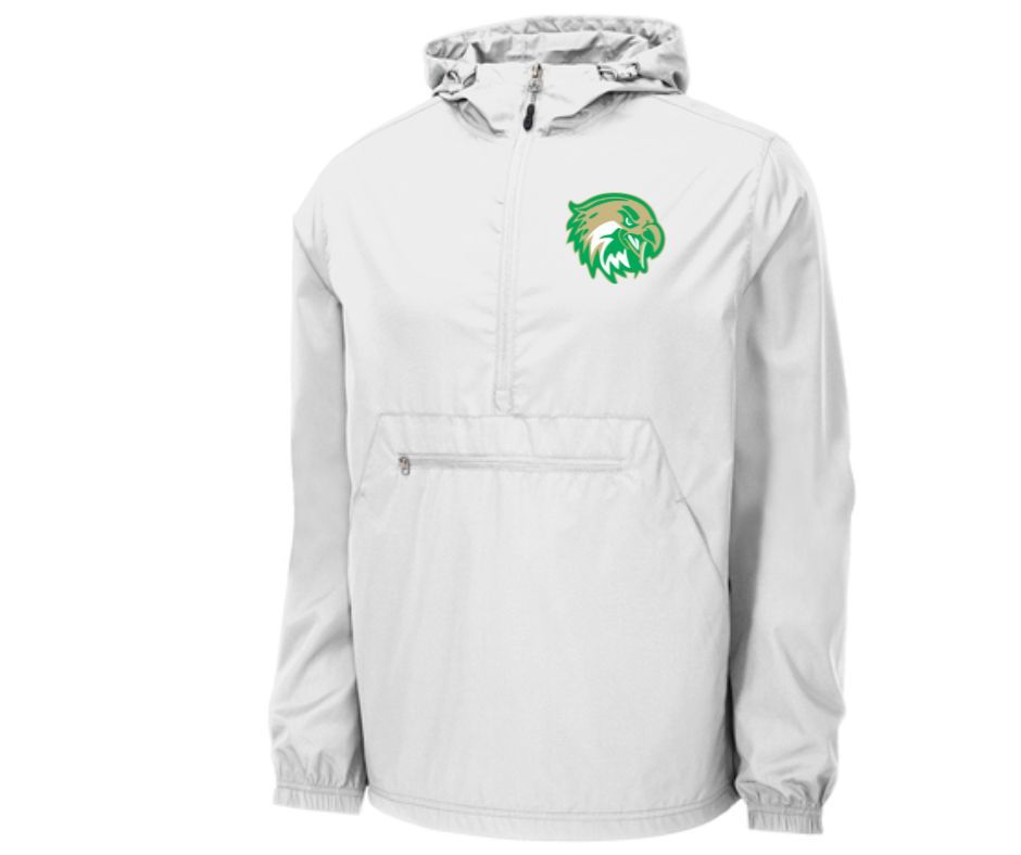 White Tech Eagle- Unlined Rain Jacket