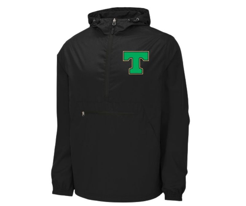 Black Tech T- Unlined Rain Jacket