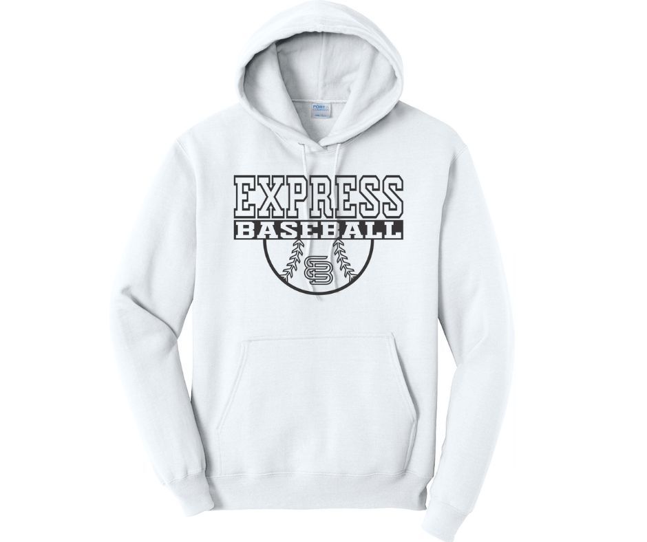 White with Black Express Baseball