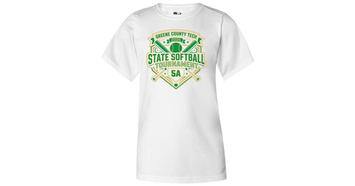 White 2026 State Softball Tee GCT