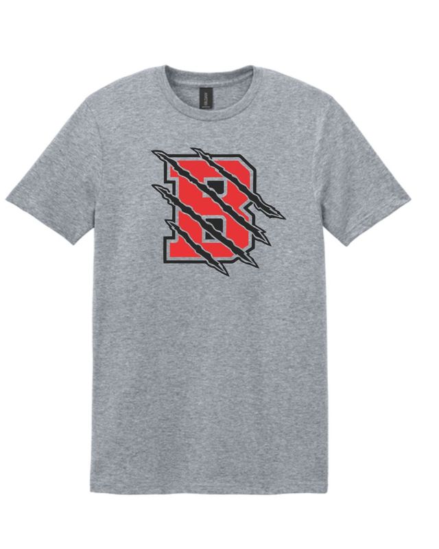 "B"- Grey Shirt