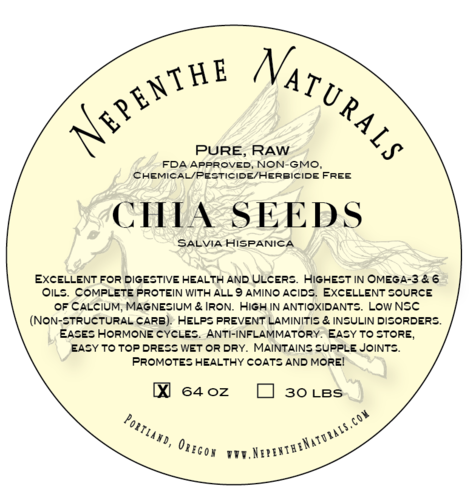 Pure Whole Chia Seeds 64 Dry oz