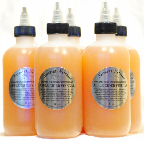 Organic Pure Raw Unprocessed Apple Cider Vinegar 8 oz
