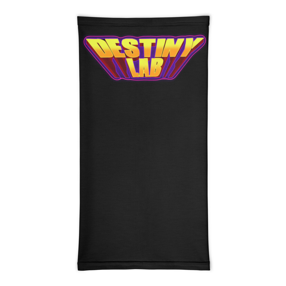 Destiny Lab glow logo Neck Gaiter