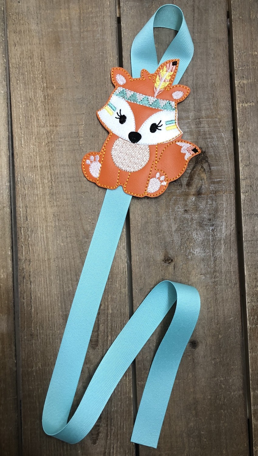Tribal Fox Hair Bow Holder