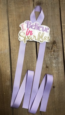 I Believe In Sparkles Hair Bow Holder