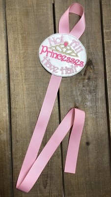 No all princesses have hair Hair Bow Holder