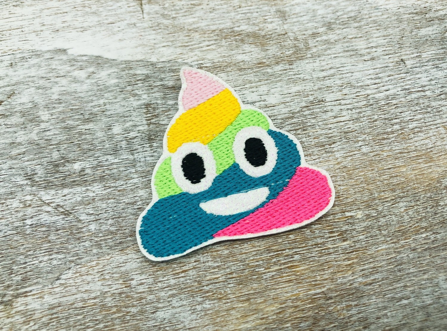 Rainbow Poop feltie