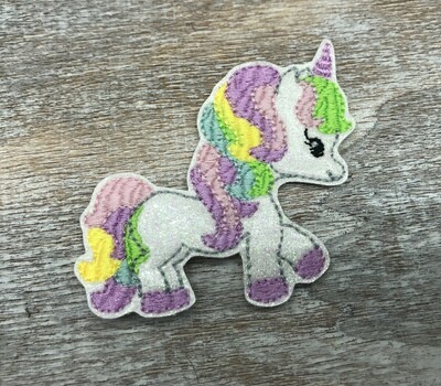Unicorn glitter feltie