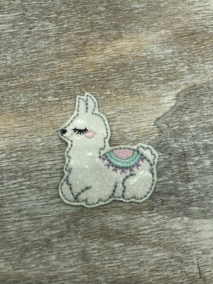 Llama Sitting feltie