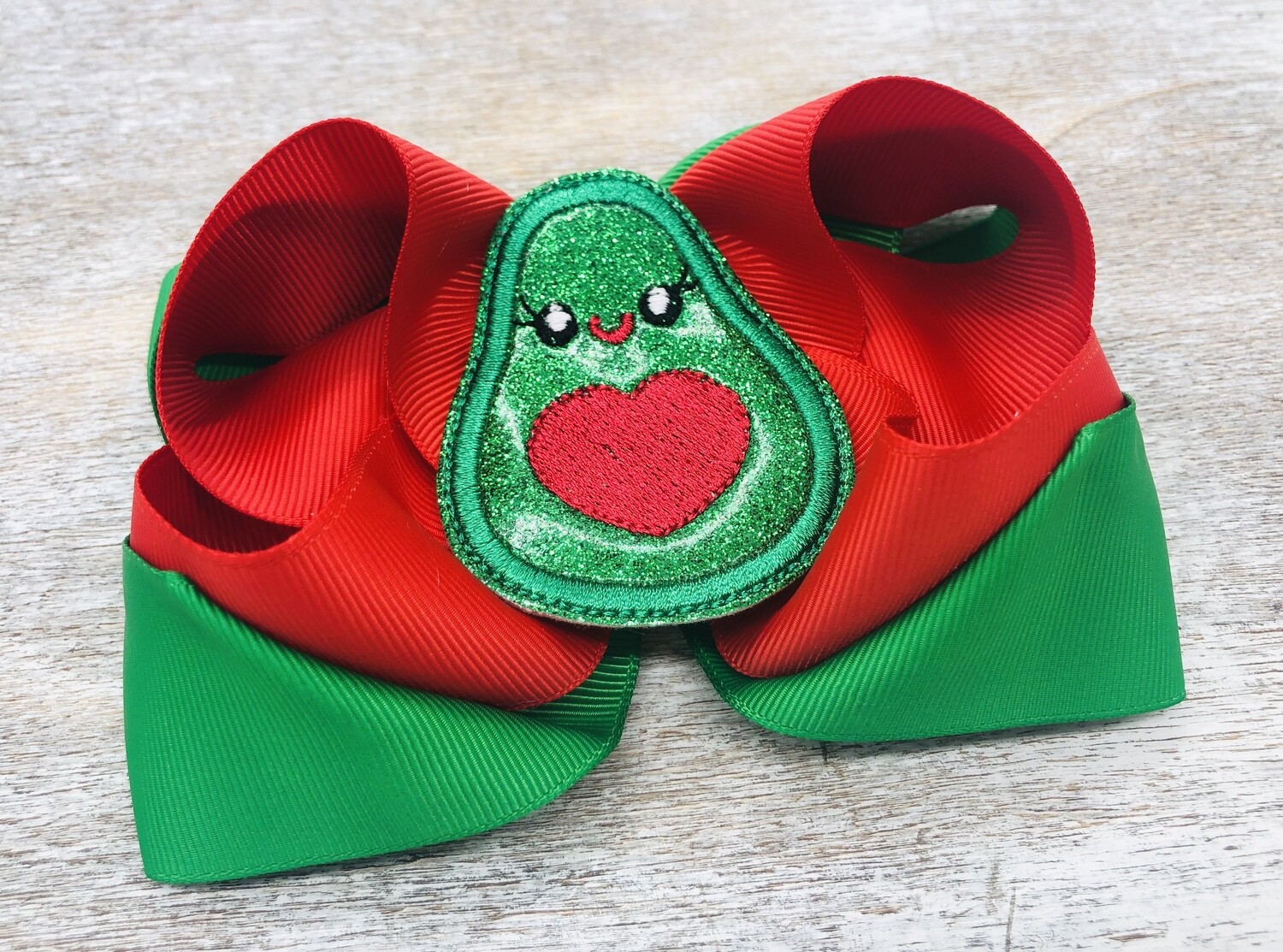 Avacado hairbow