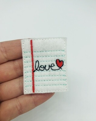 Love Paper Feltie
