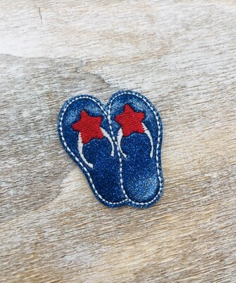 4th of July sandals Feltie