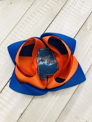 Auburn Tiger hairbow