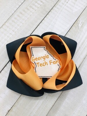 Georgia Tech hairbow