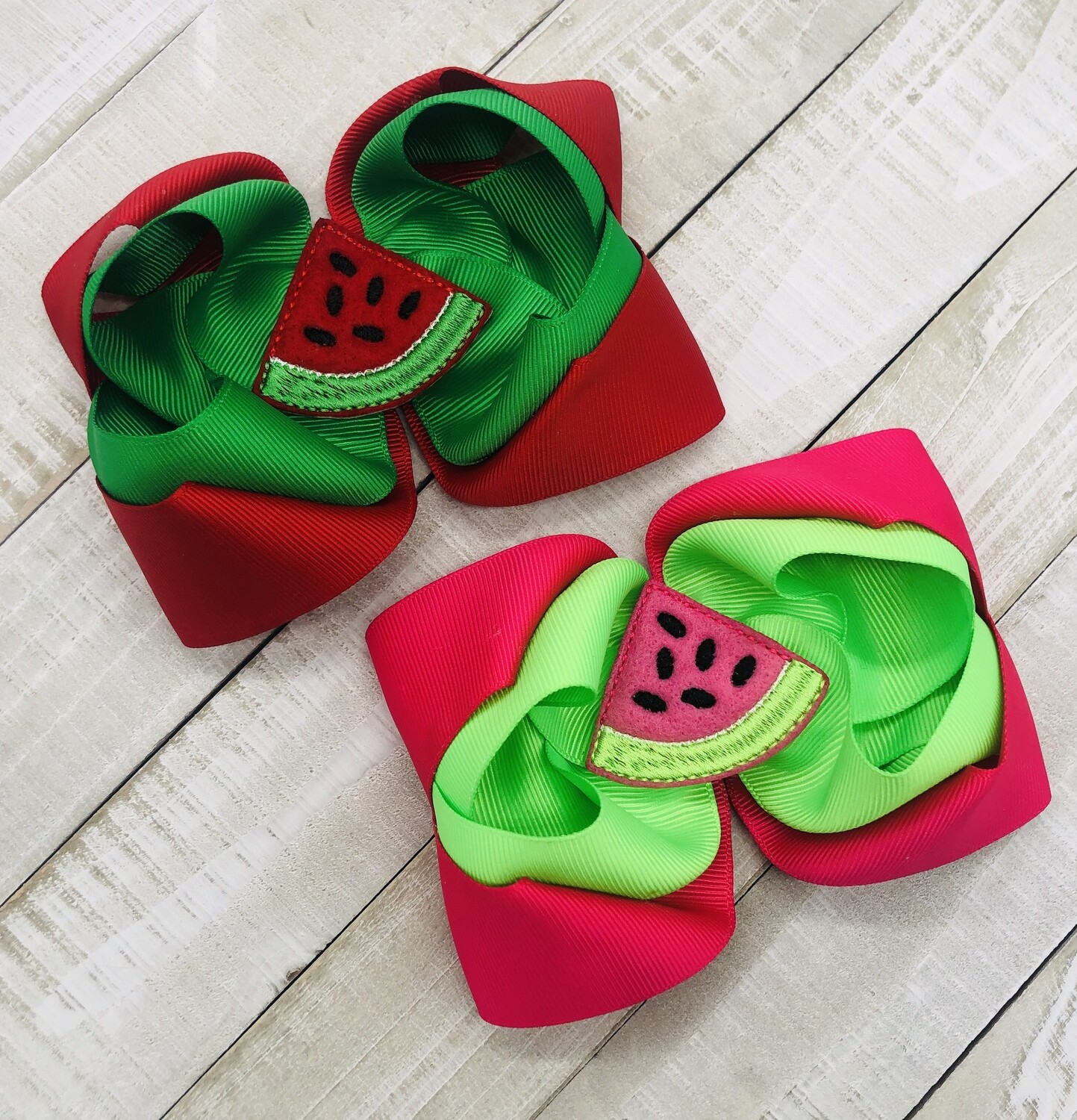 Watermelon hairbow