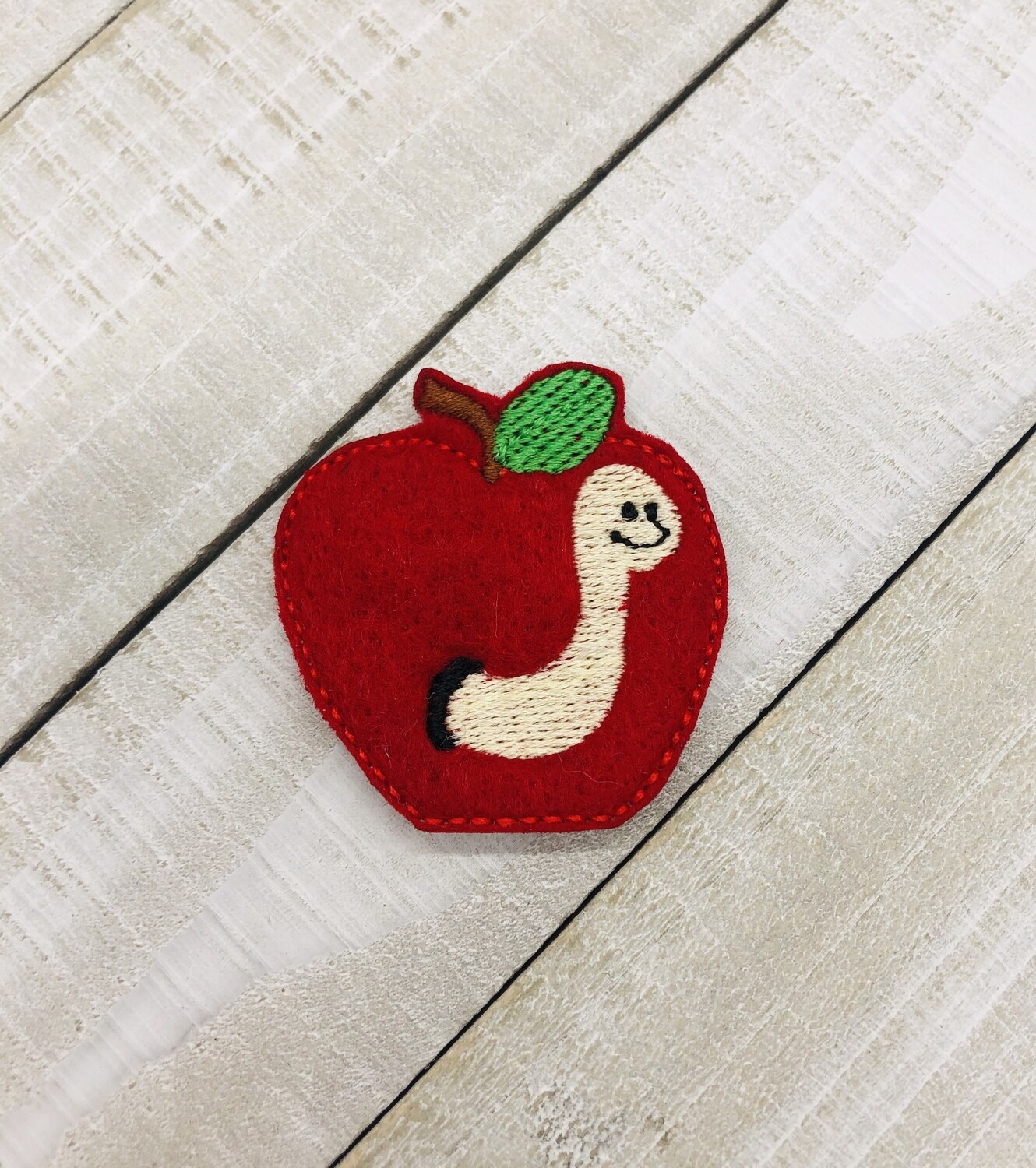 Apple/worm Feltie