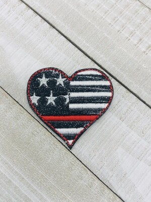Heart flag Feltie