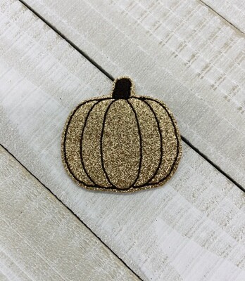 Gold pumpkin feltie