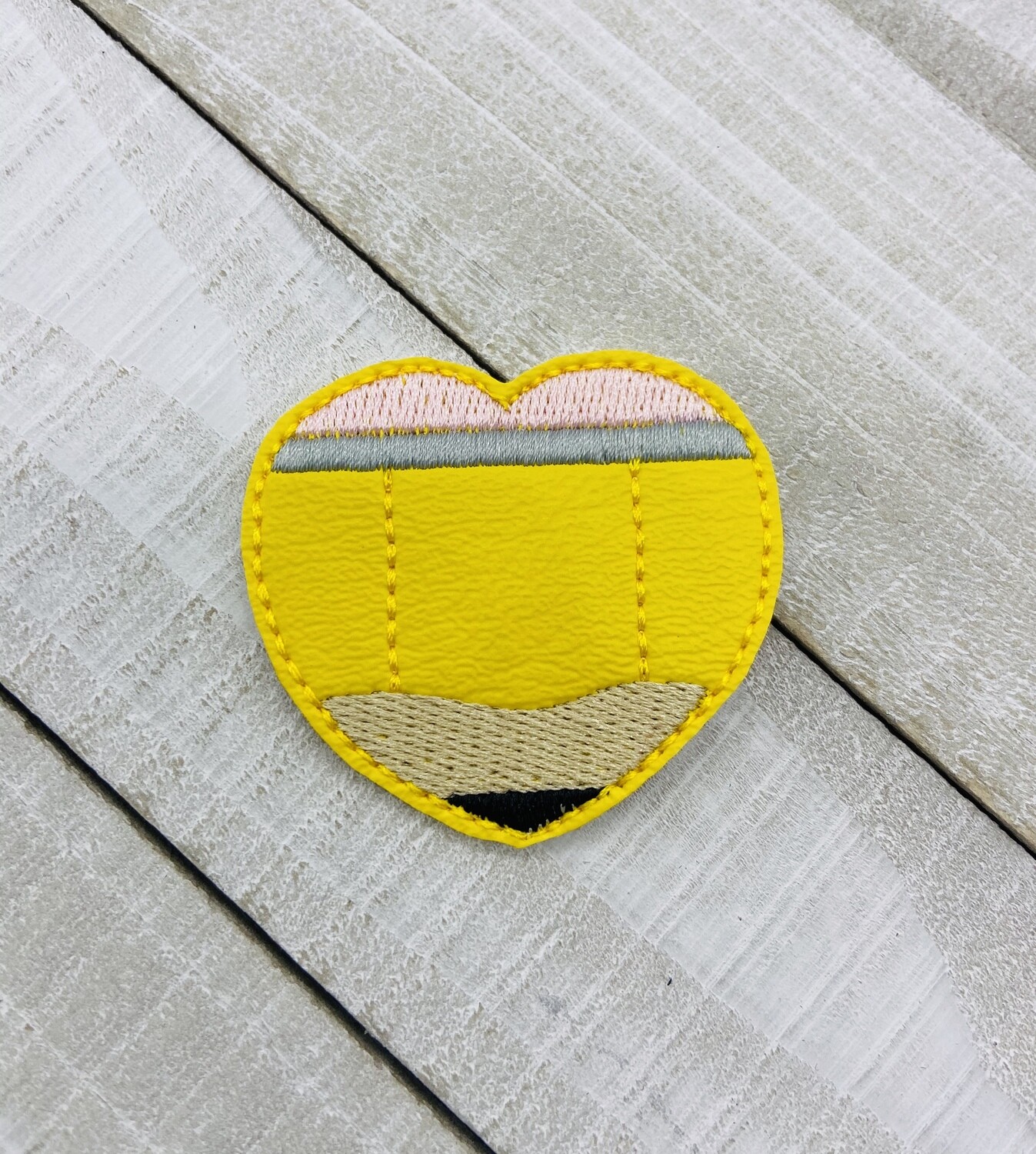 Pencil heart feltie