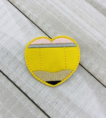 Pencil heart feltie